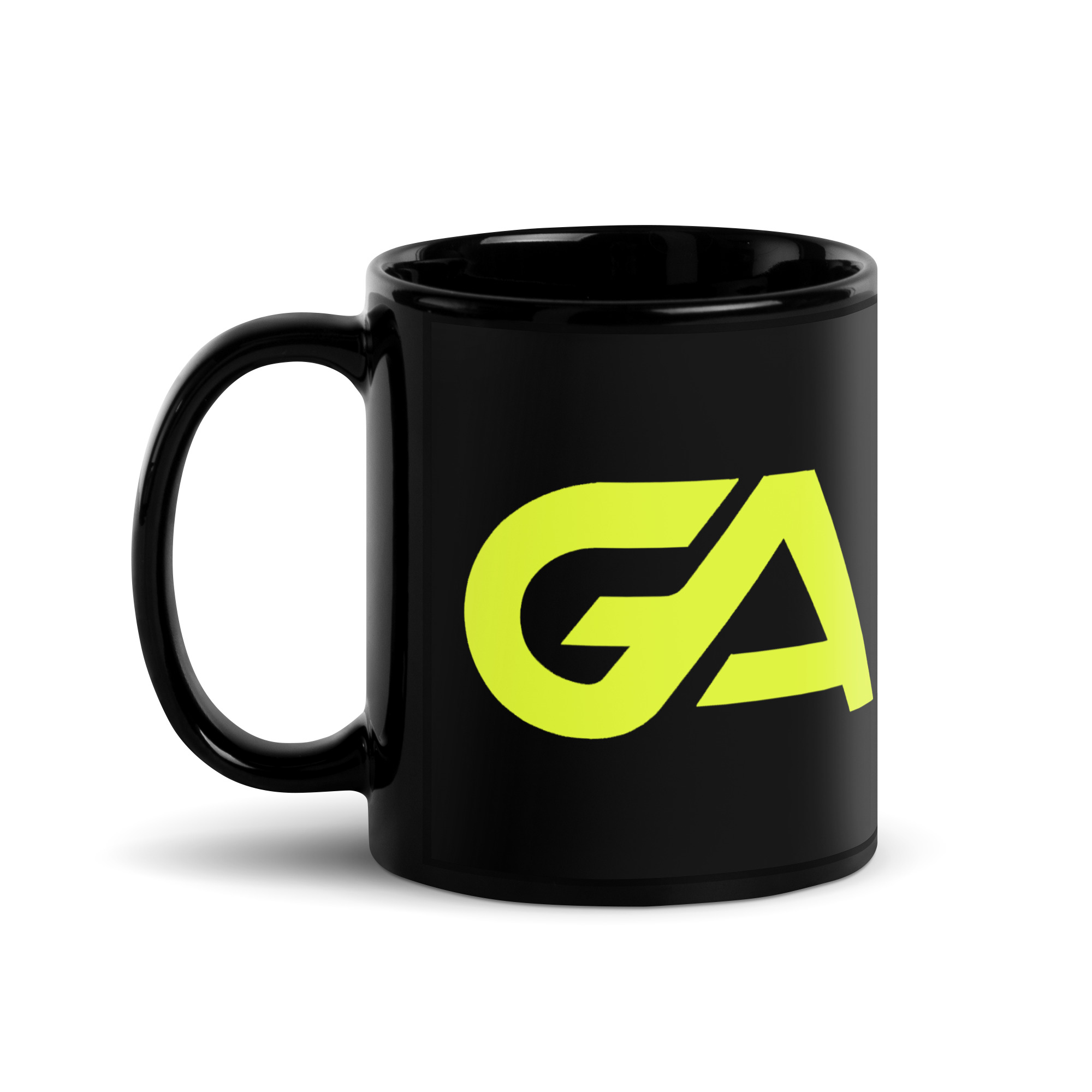 GabberAgenda.com Black Glossy Mug - Afbeelding 3